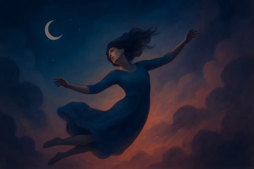 Dream illustration: Flying but Losing Control