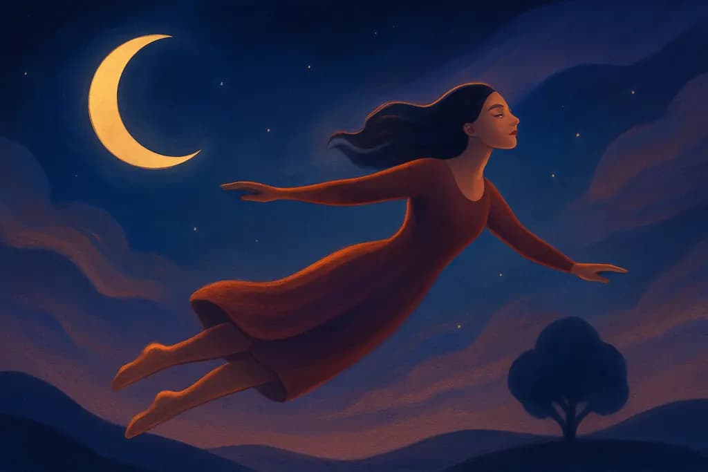Dream illustration: Flying easily