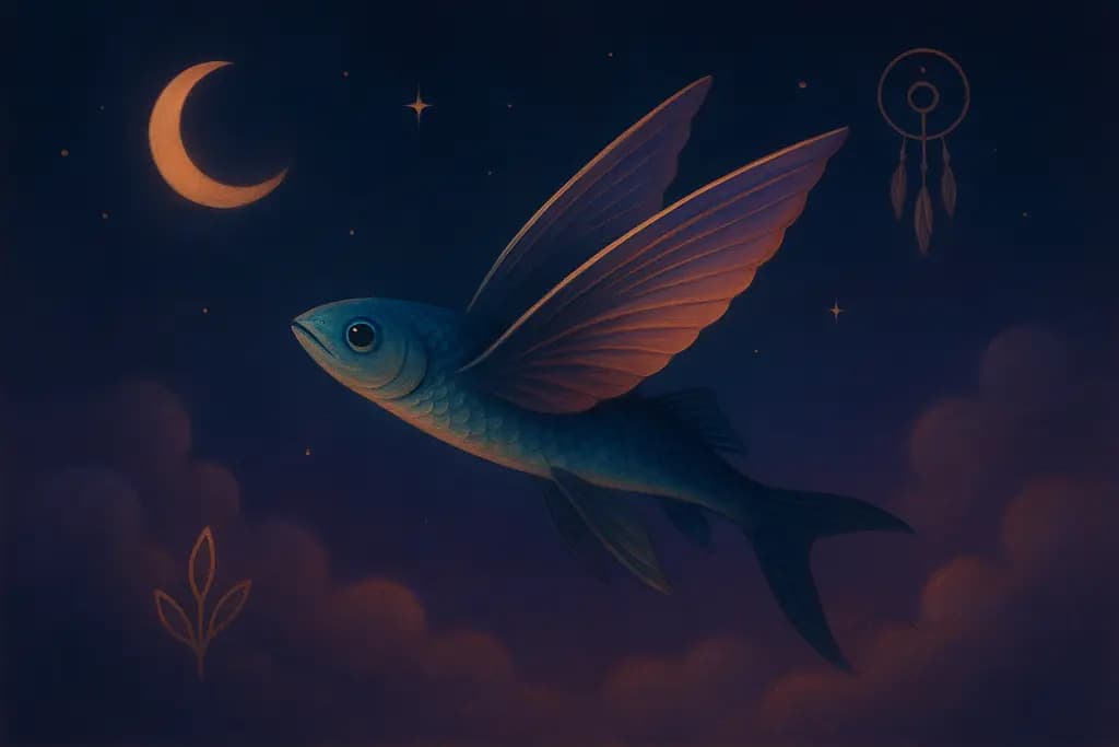 Dream illustration: Flying Fish