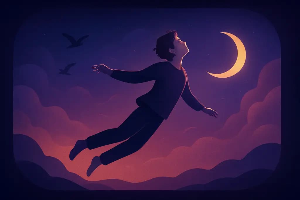 Dream illustration: Flying High