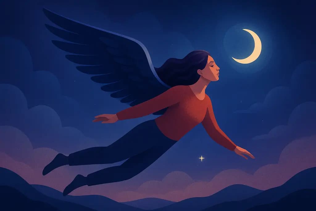 Dream illustration: Flying or Soaring