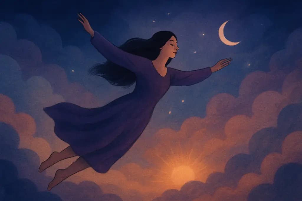 Dream illustration: Flying without effort