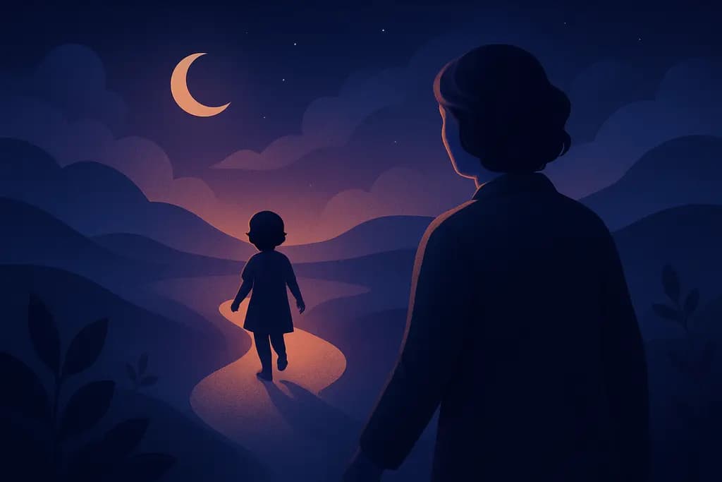 Dream illustration: Following an unknown child