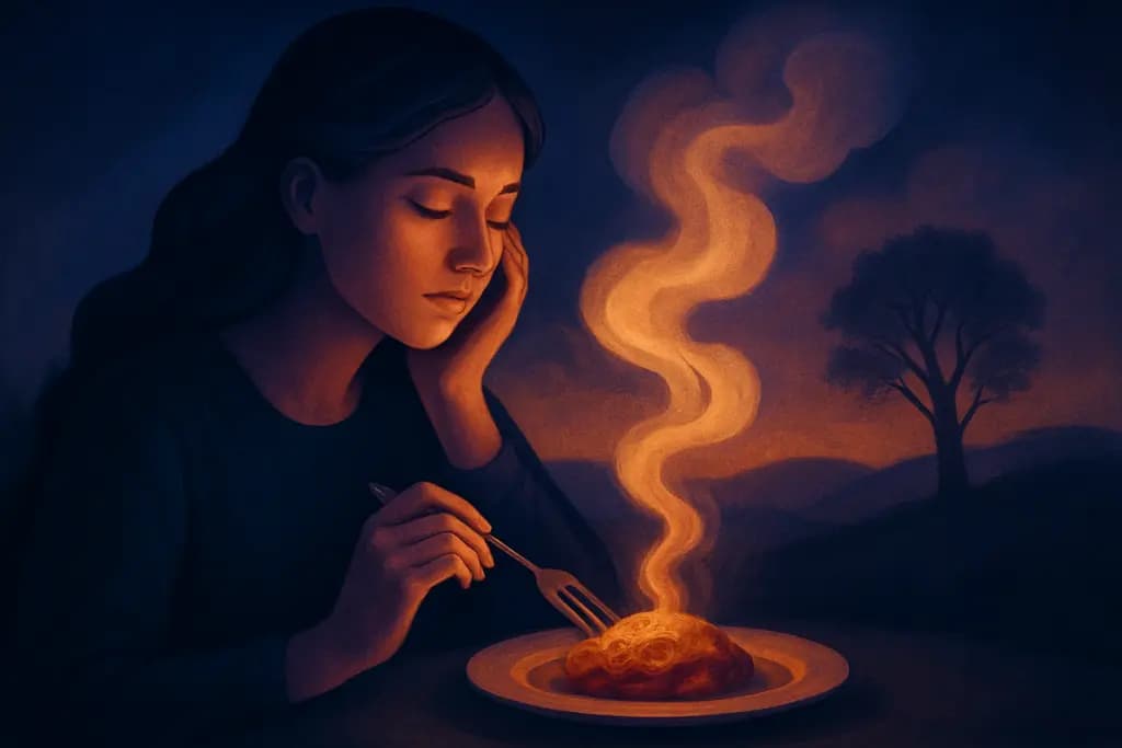 Dream illustration: food that tastes like vivid memories dream meaning