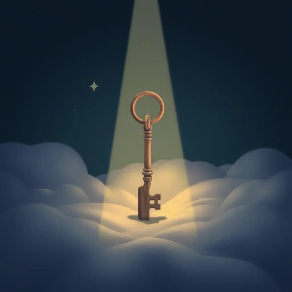 Dream illustration: Found key