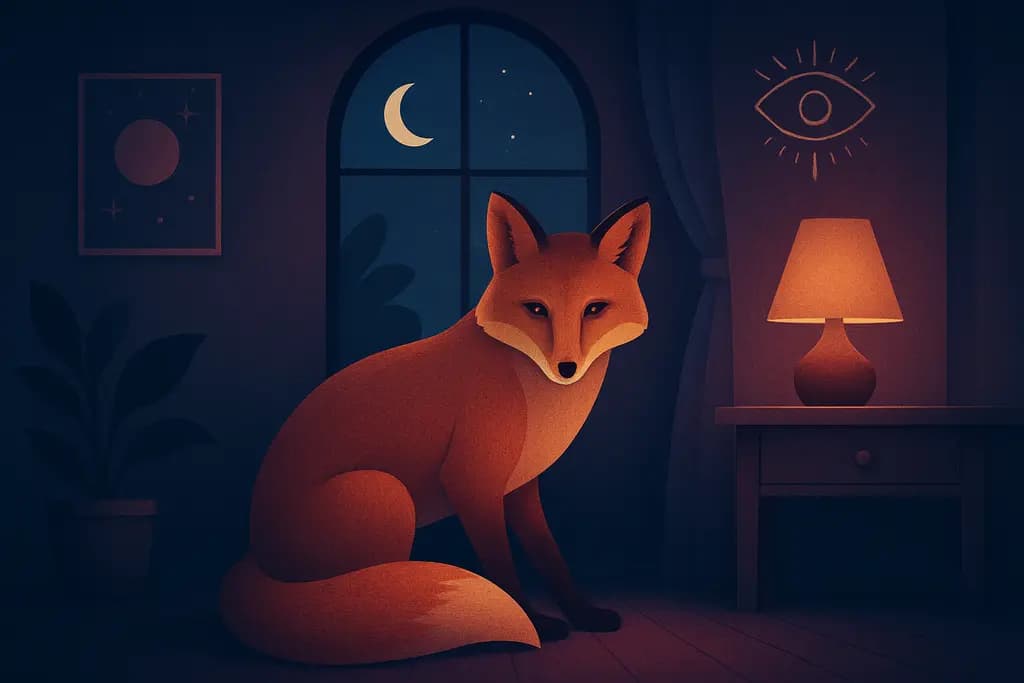 Dream illustration: Fox in your house