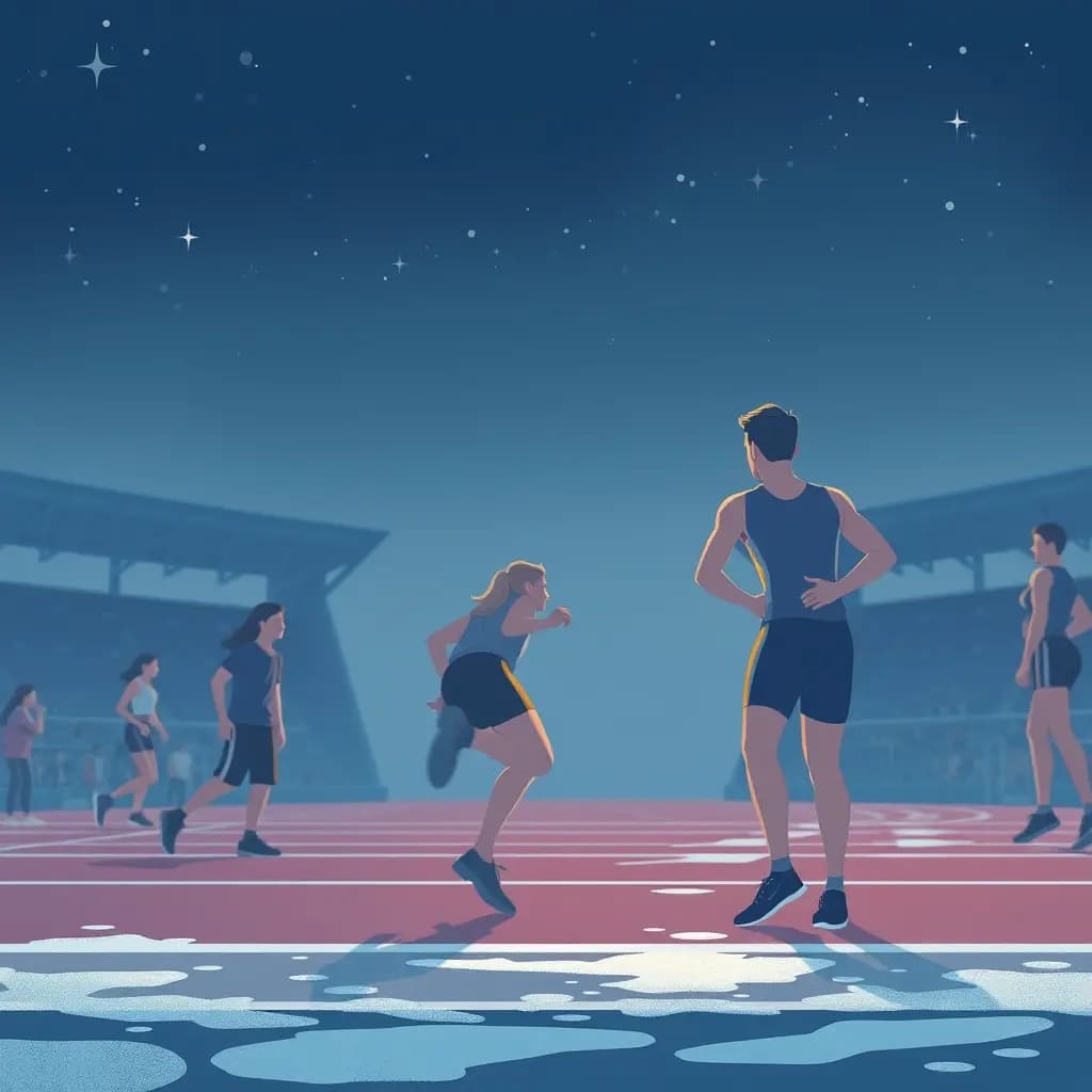 Dream illustration: Freezing at the Start Line