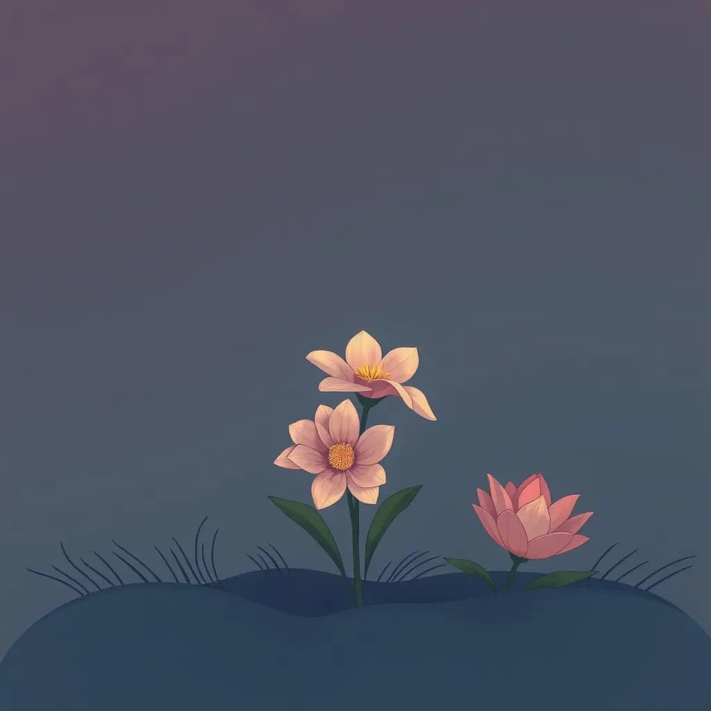 Dream illustration: Funeral flowers wilt