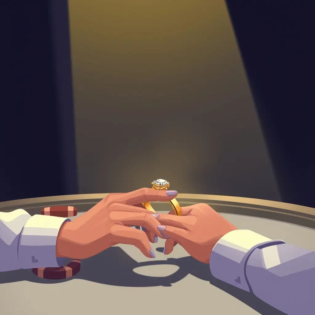 Dream illustration: Gambling Away a Wedding Ring