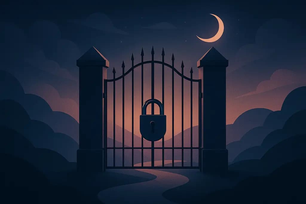 Dream illustration: Gate that won't open