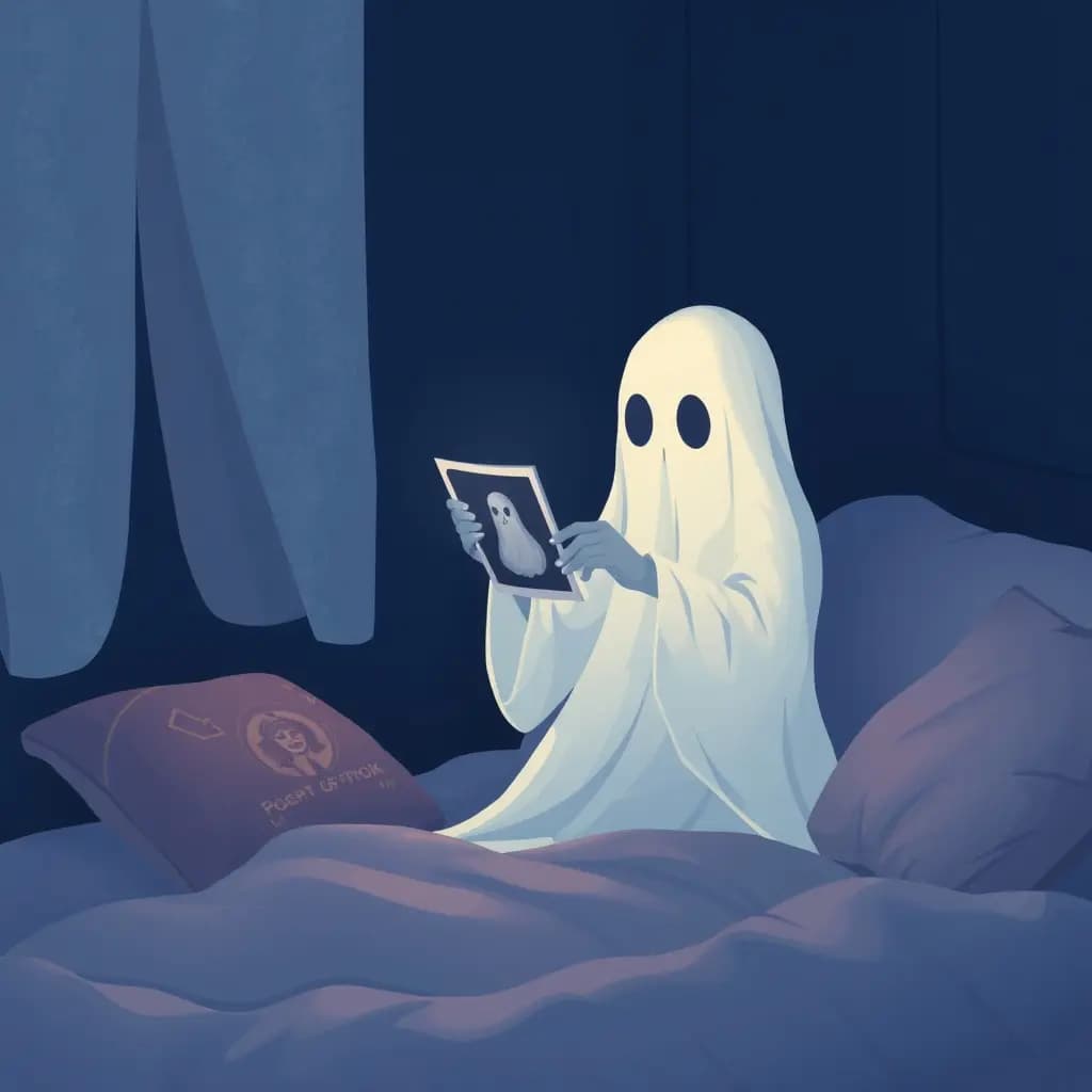 Dream illustration: Ghost shows you a photograph
