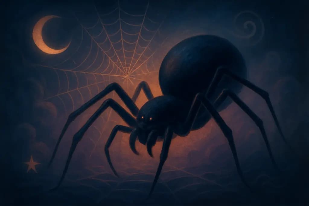 Dream illustration: Giant spider