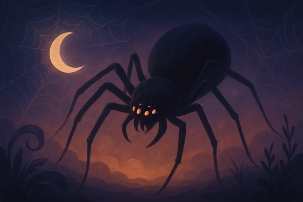 Dream illustration: Giant spiders