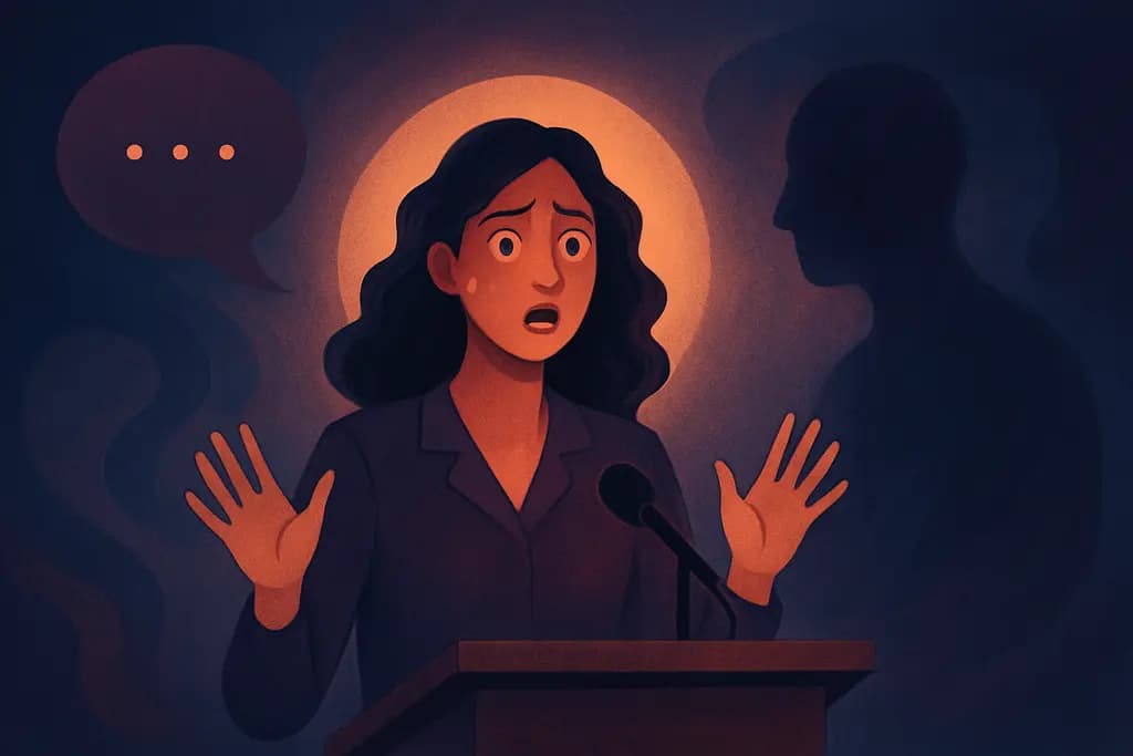 Dream illustration: Giving a Speech Unprepared