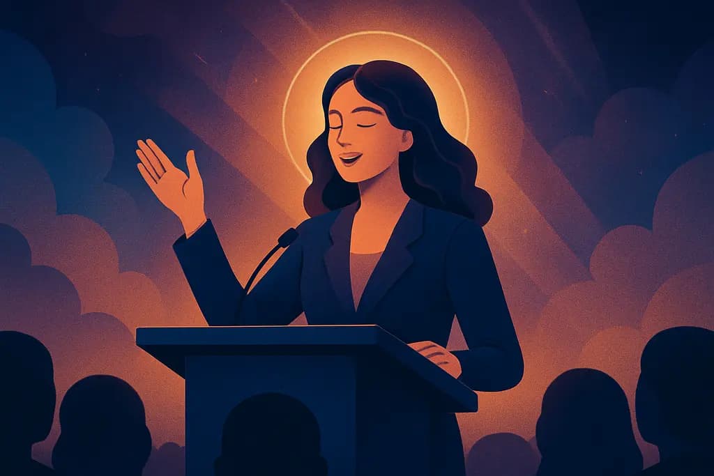 Dream illustration: Giving a successful public speech
