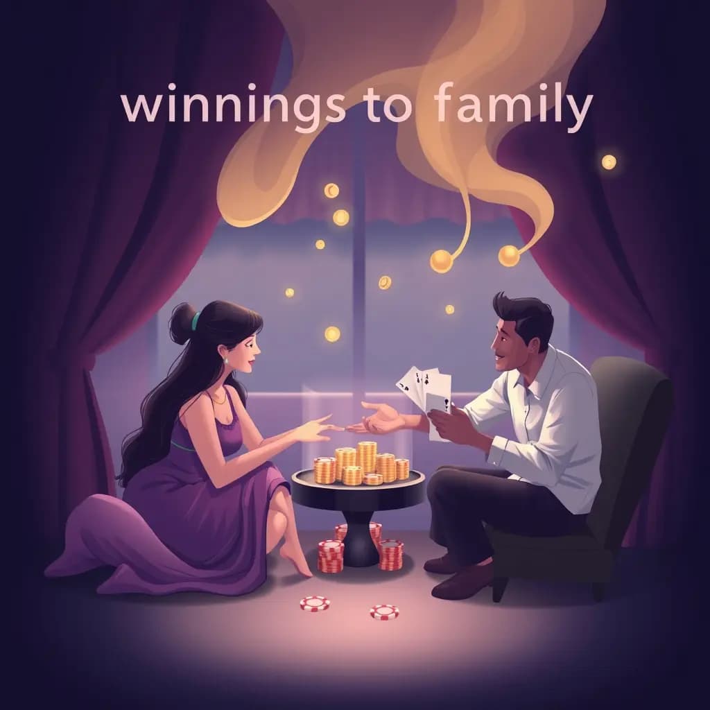 Dream illustration: Giving Casino Winnings to Family