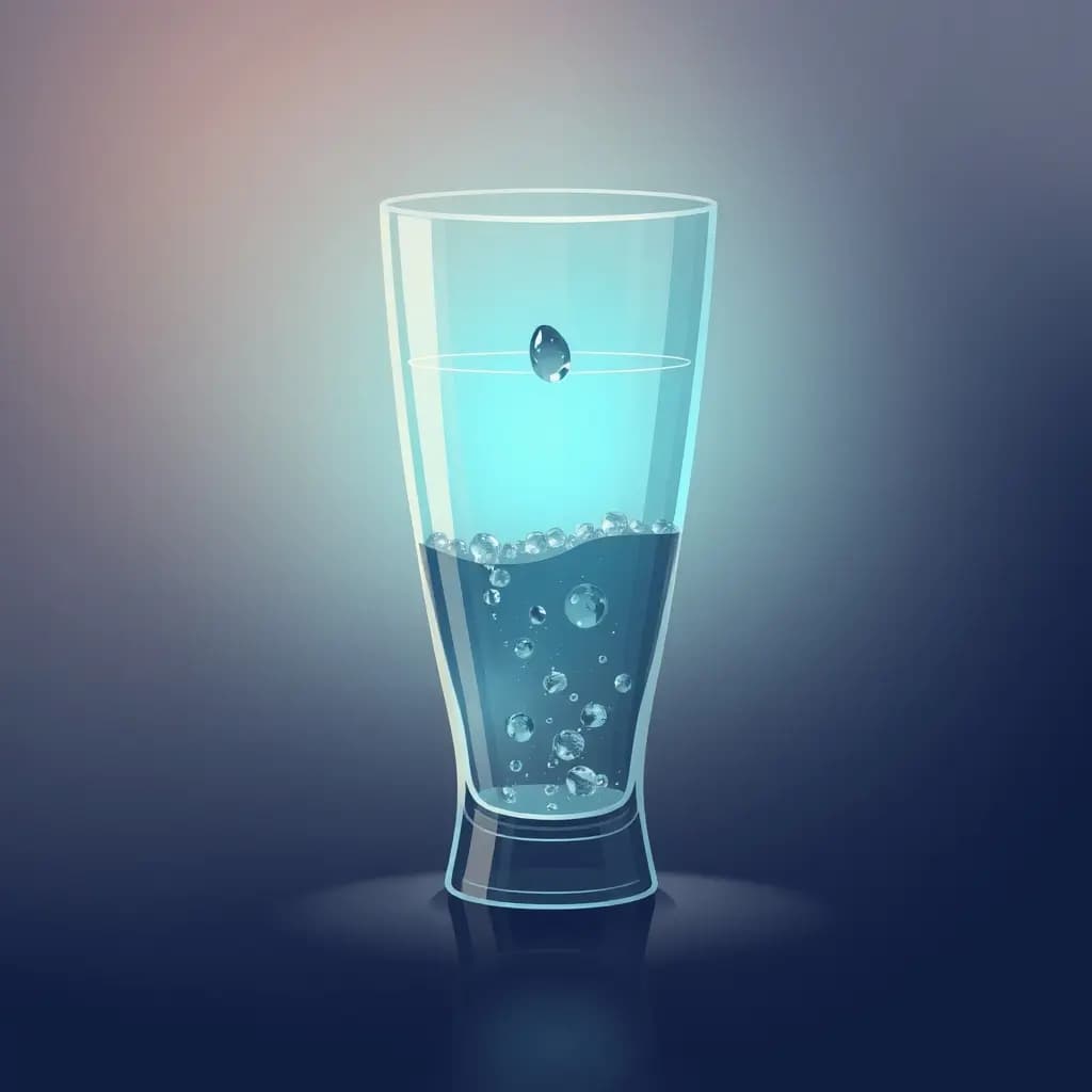Dream illustration: Glass refills itself endlessly