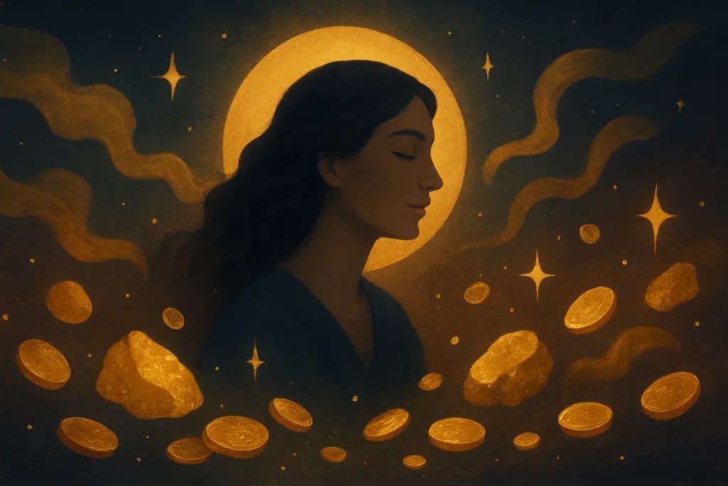 Dream illustration: Gold Everywhere
