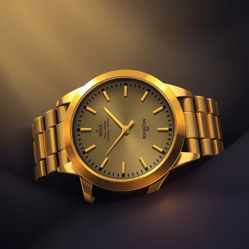 Dream illustration: Gold watch turning dull