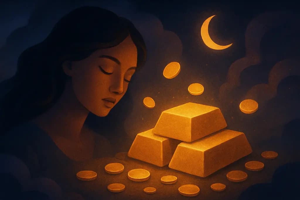 Dream illustration: Gold