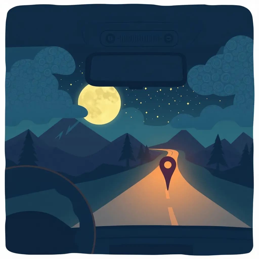 Dream illustration: GPS takes wrong route