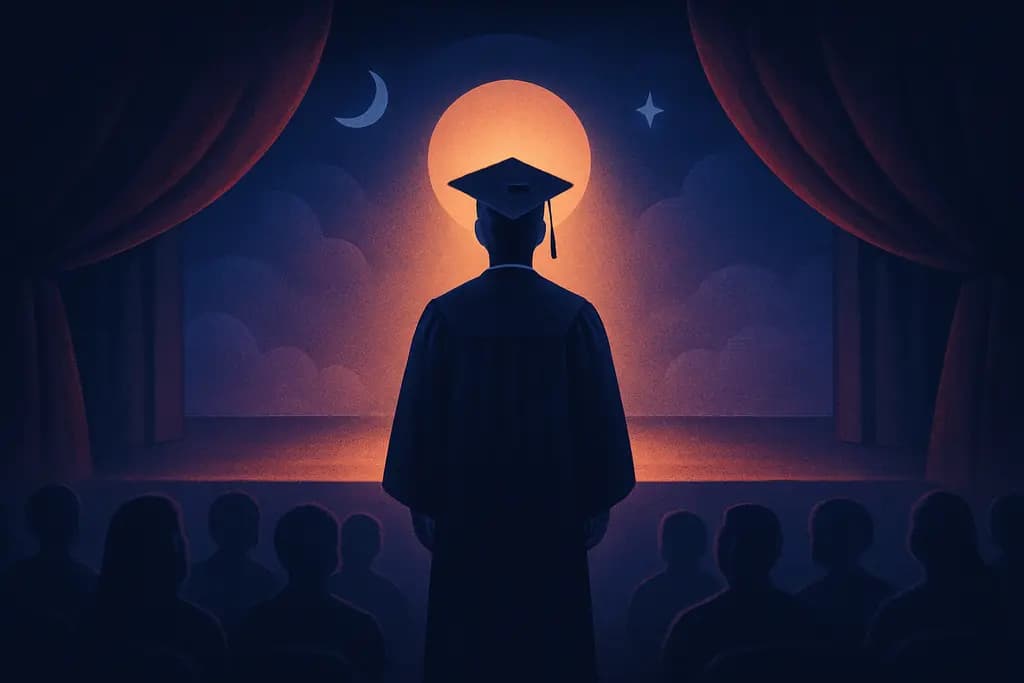 Dream illustration: Graduation