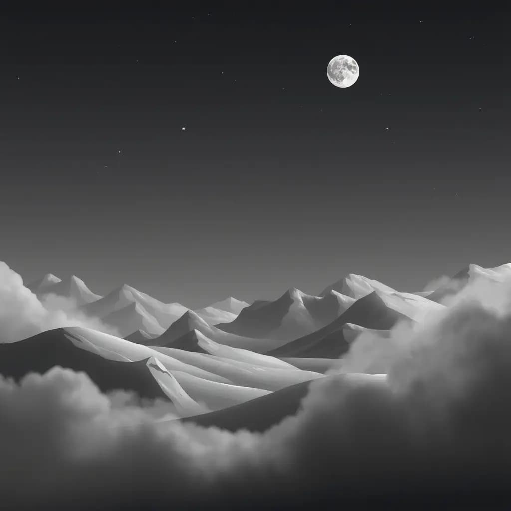 Dream illustration: Grayscale world
