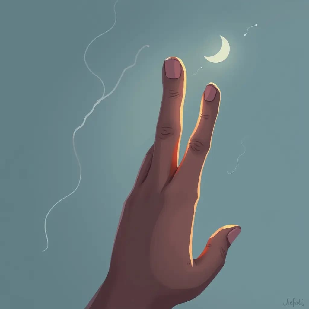 Dream illustration: Growing extra finger or toe