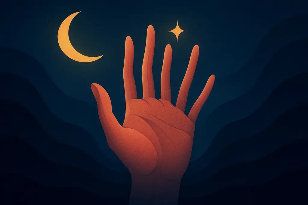Dream illustration: Growing extra fingers