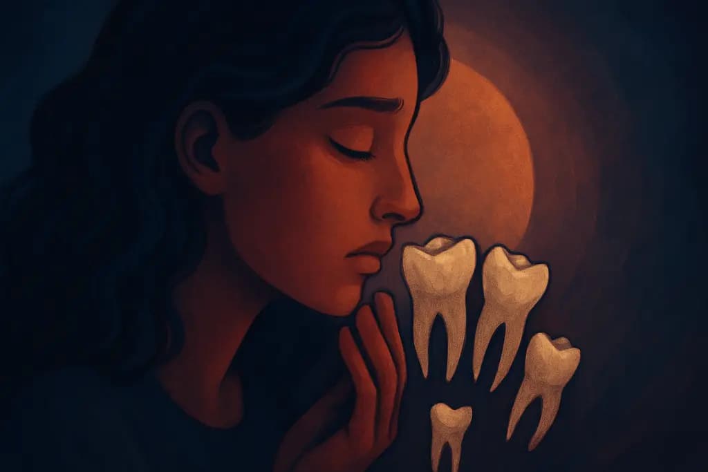 Dream illustration: Growing extra teeth