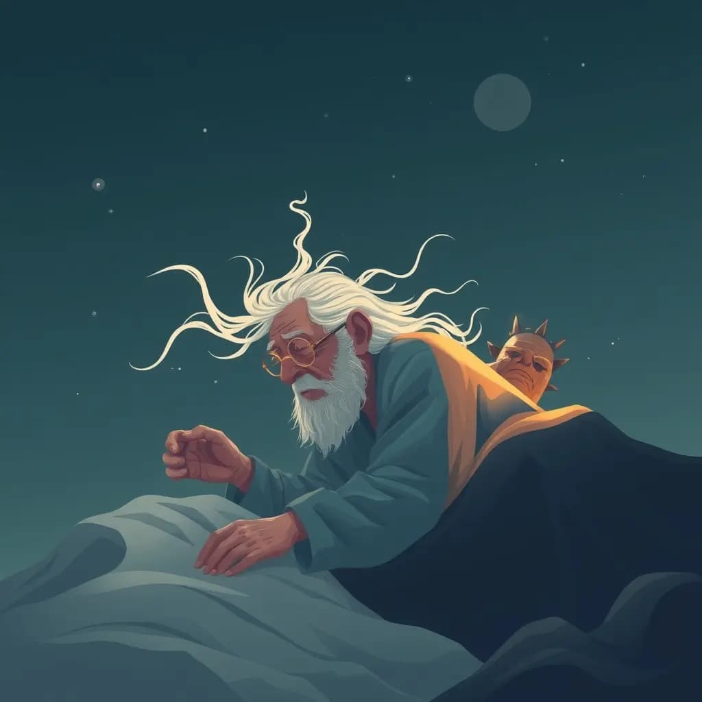 Dream illustration: Growing old rapidly