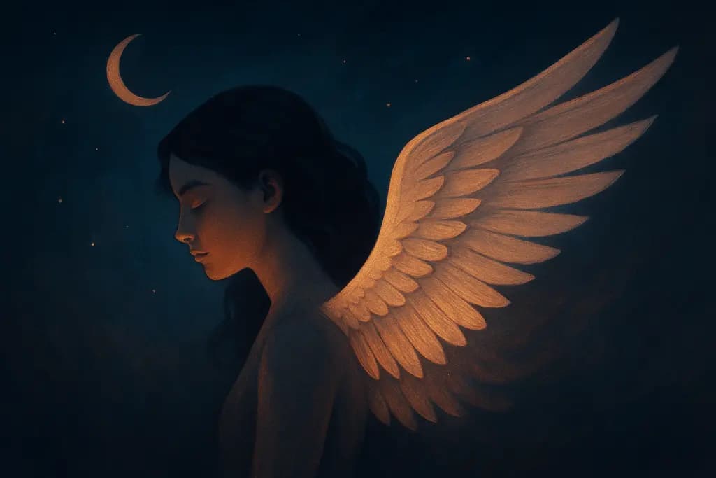 Dream illustration: Growing wings