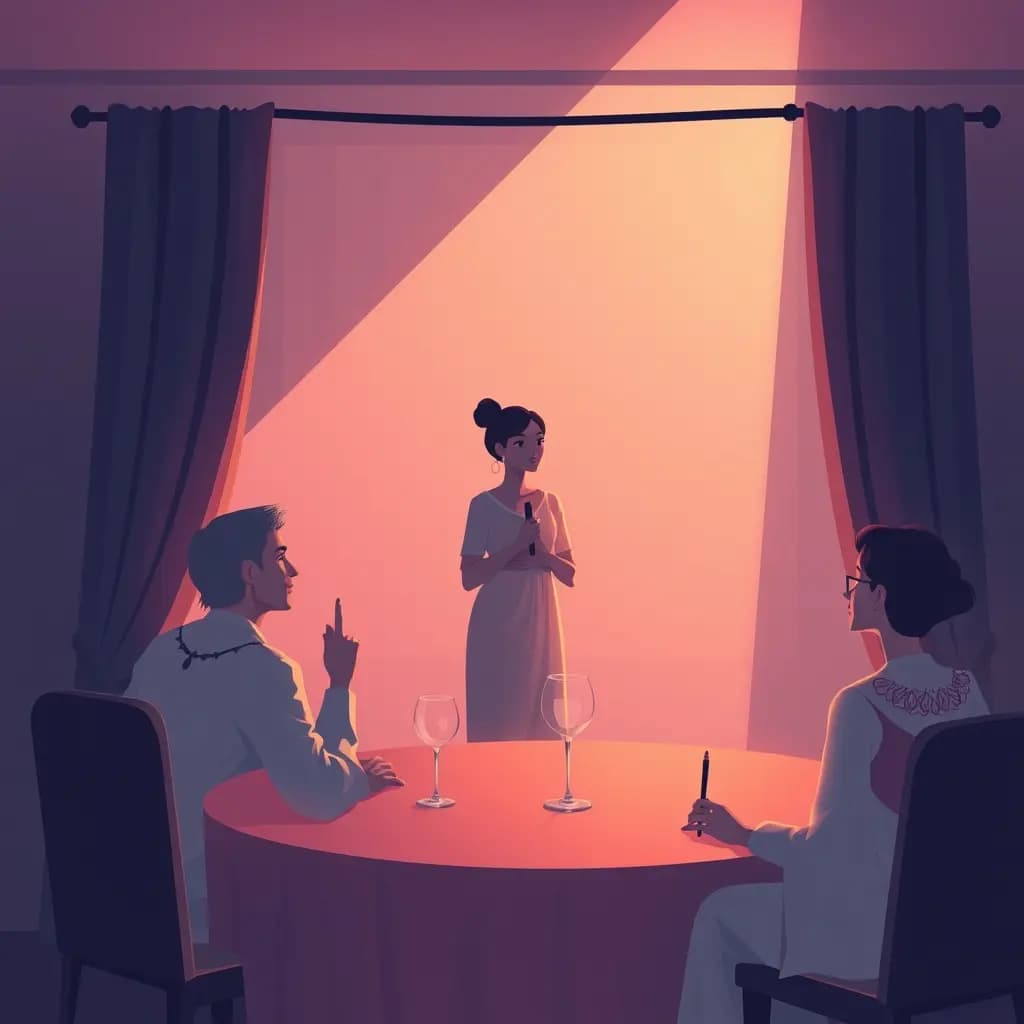 Dream illustration: Guests ignore your speech