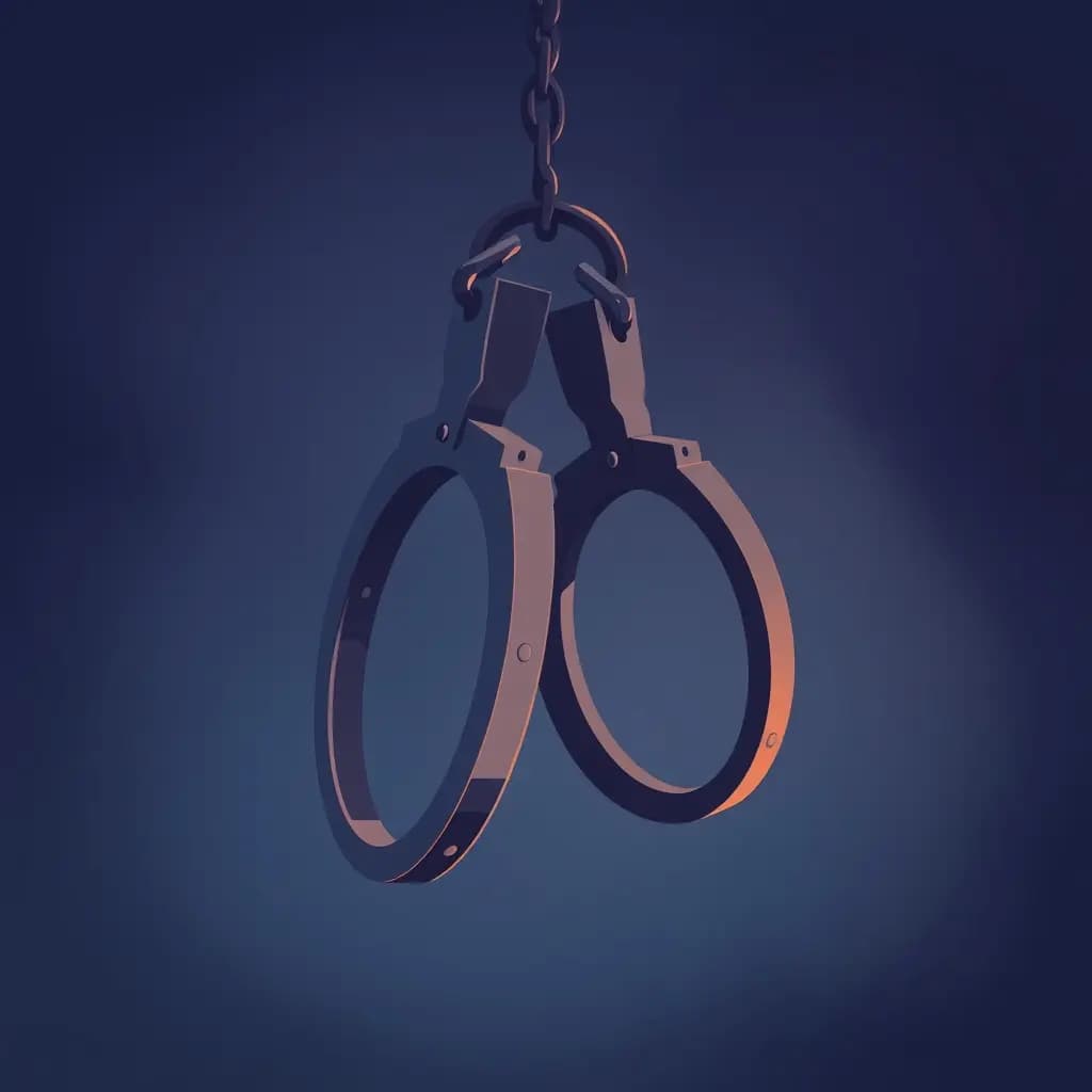 Dream illustration: Handcuffs with no charges