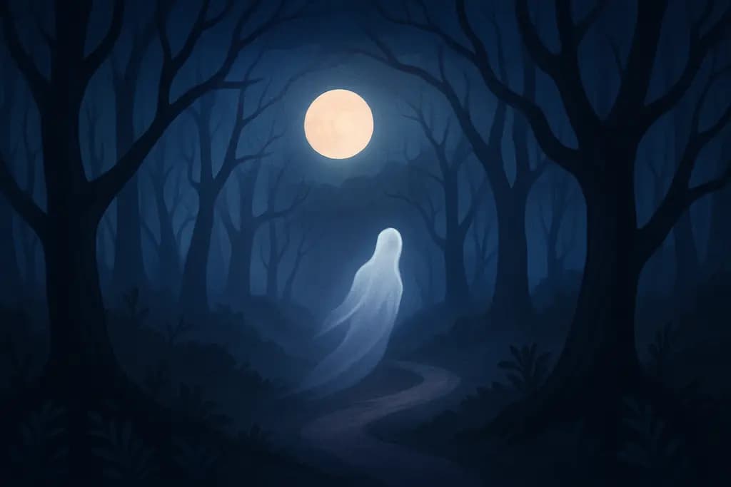 Dream illustration: Haunted forest