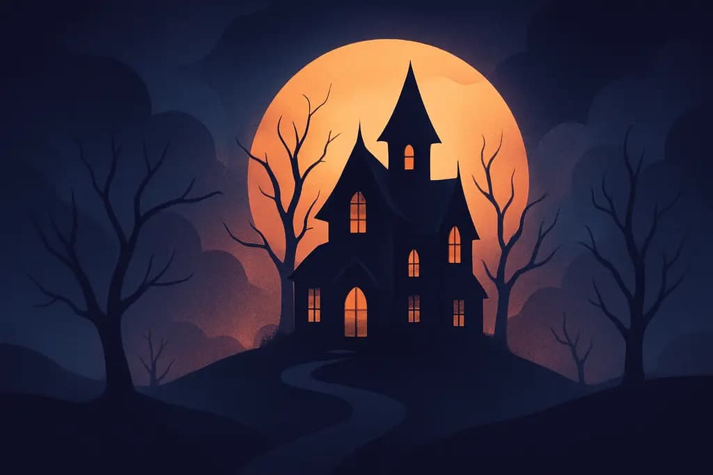 Dream illustration: Haunted House