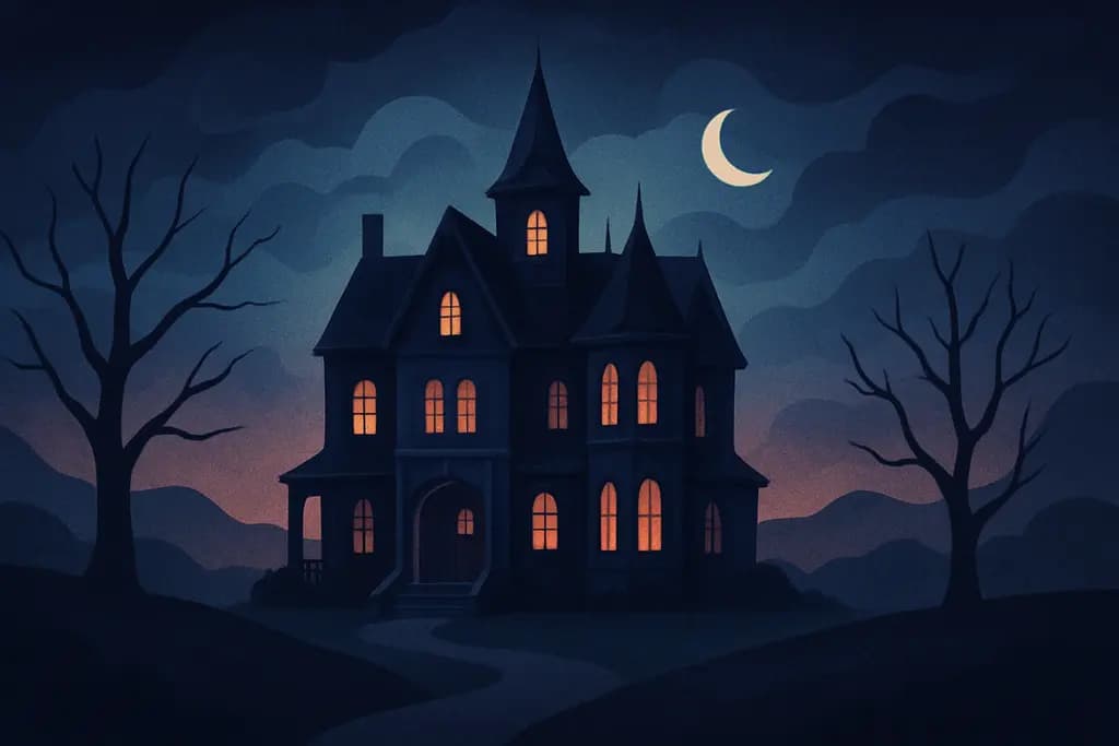 Dream illustration: Haunted mansion