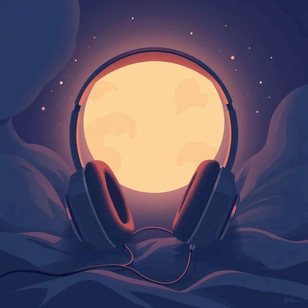 Dream illustration: Headphones play someone else