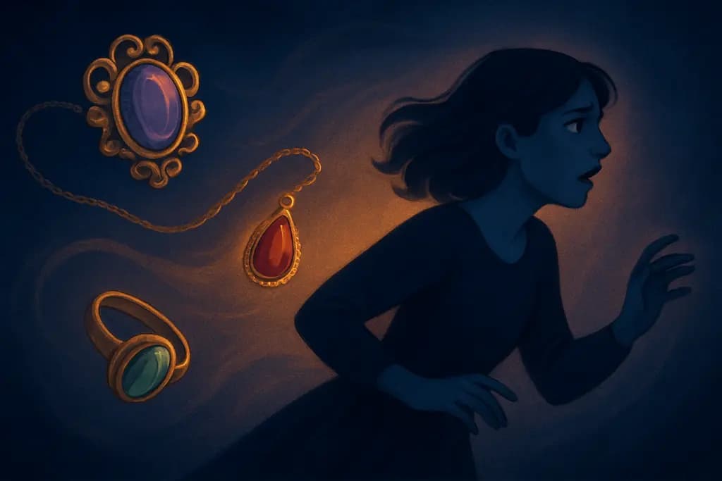 Dream illustration: heirloom jewelry chasing me in a dream