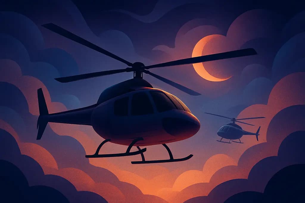 Dream illustration: Helicopters