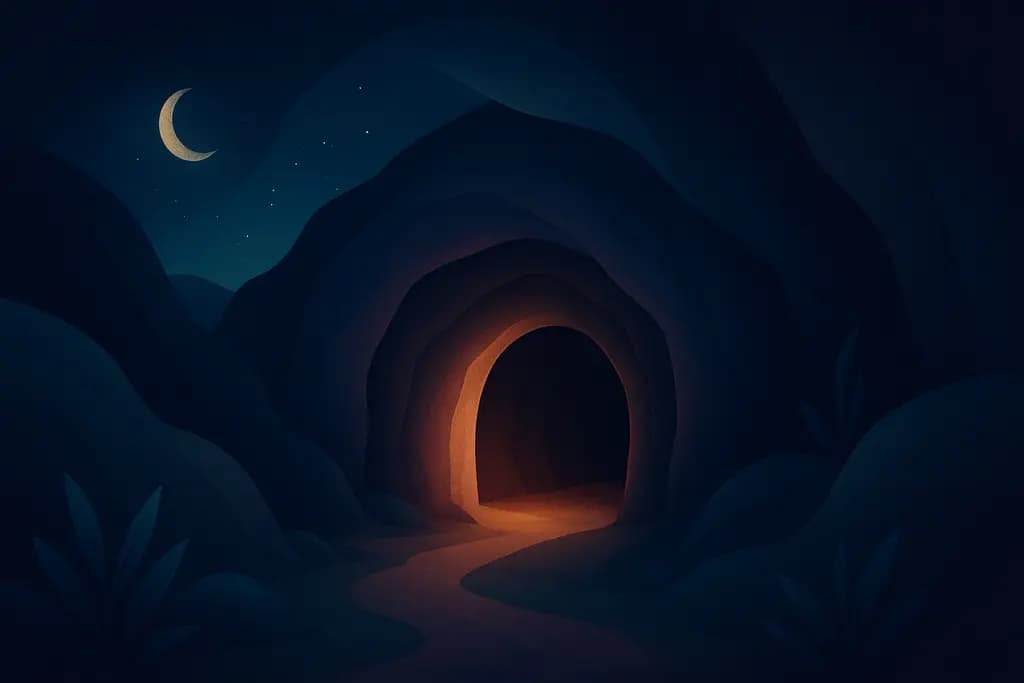 Dream illustration: Hidden cave