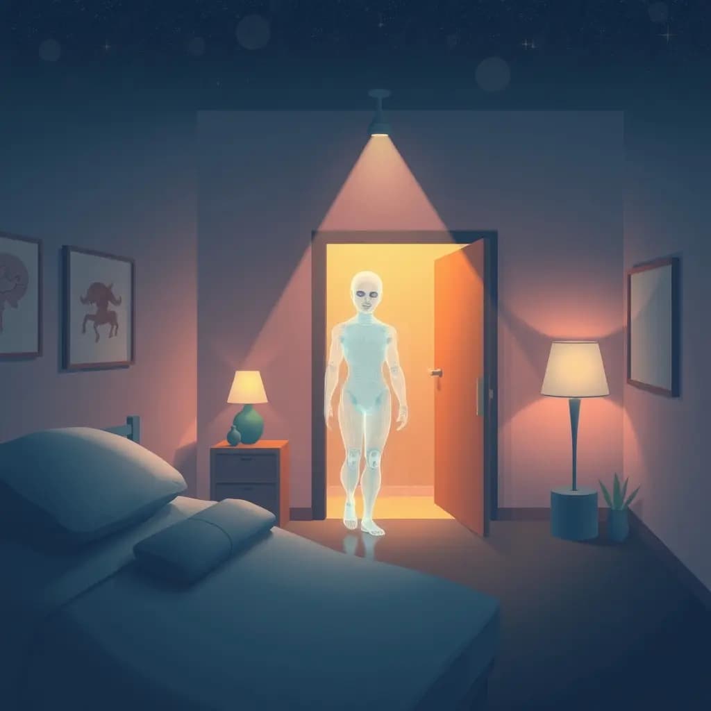 Dream illustration: Hologram follows you home