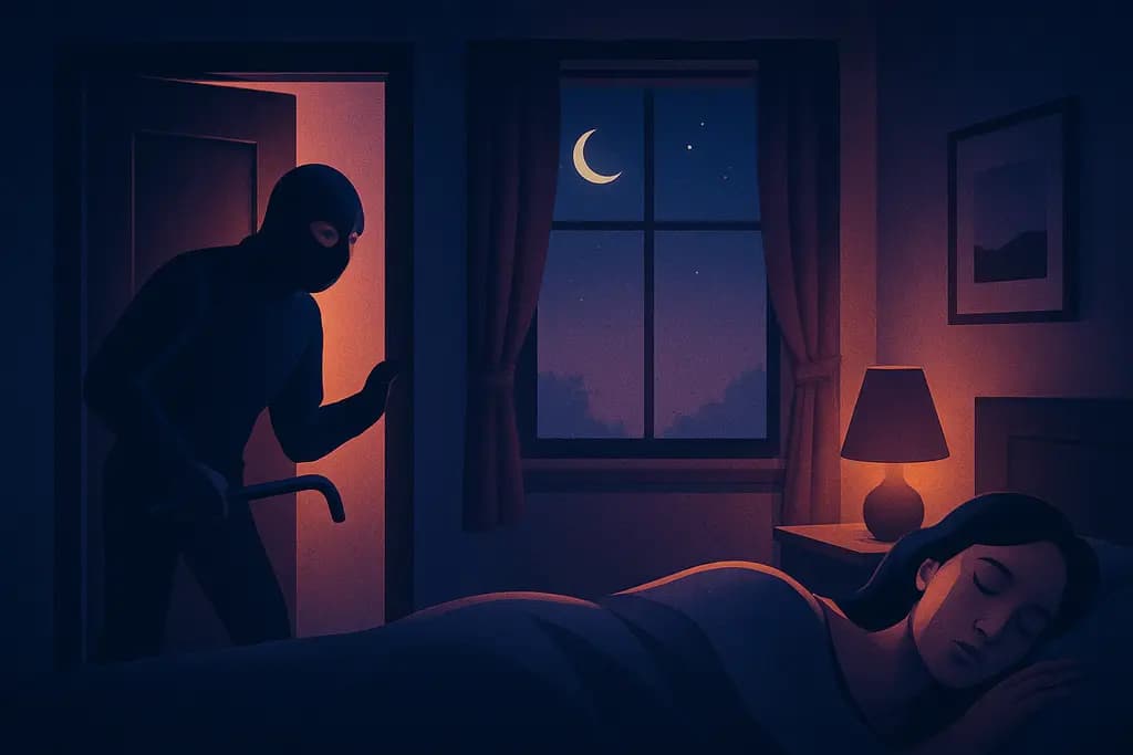 Dream illustration: home burglary dream meaning