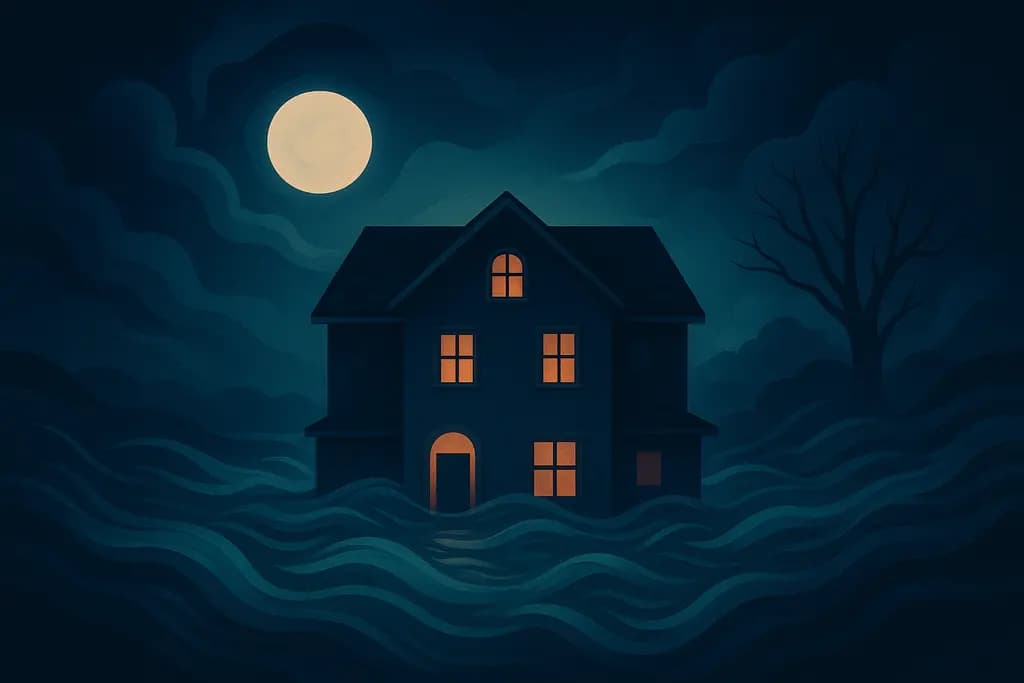 Dream illustration: Home flooding