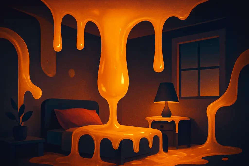 Dream illustration: Honey Dripping Everywhere