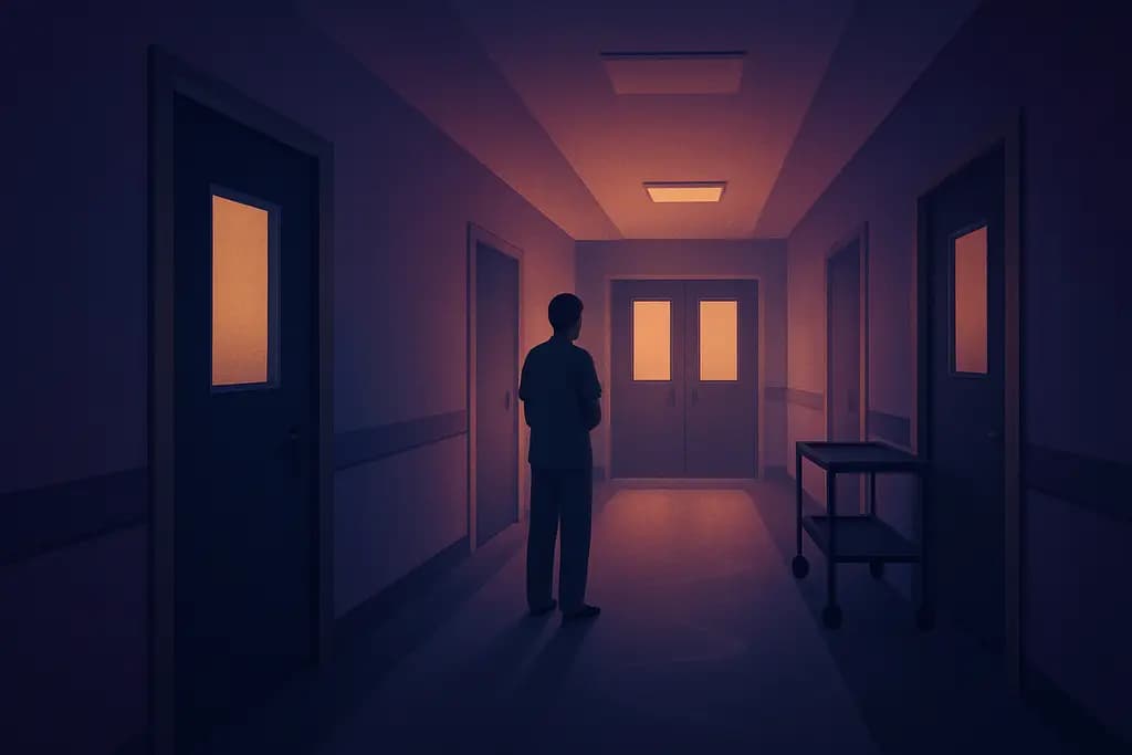 Dream illustration: Hospital corridor