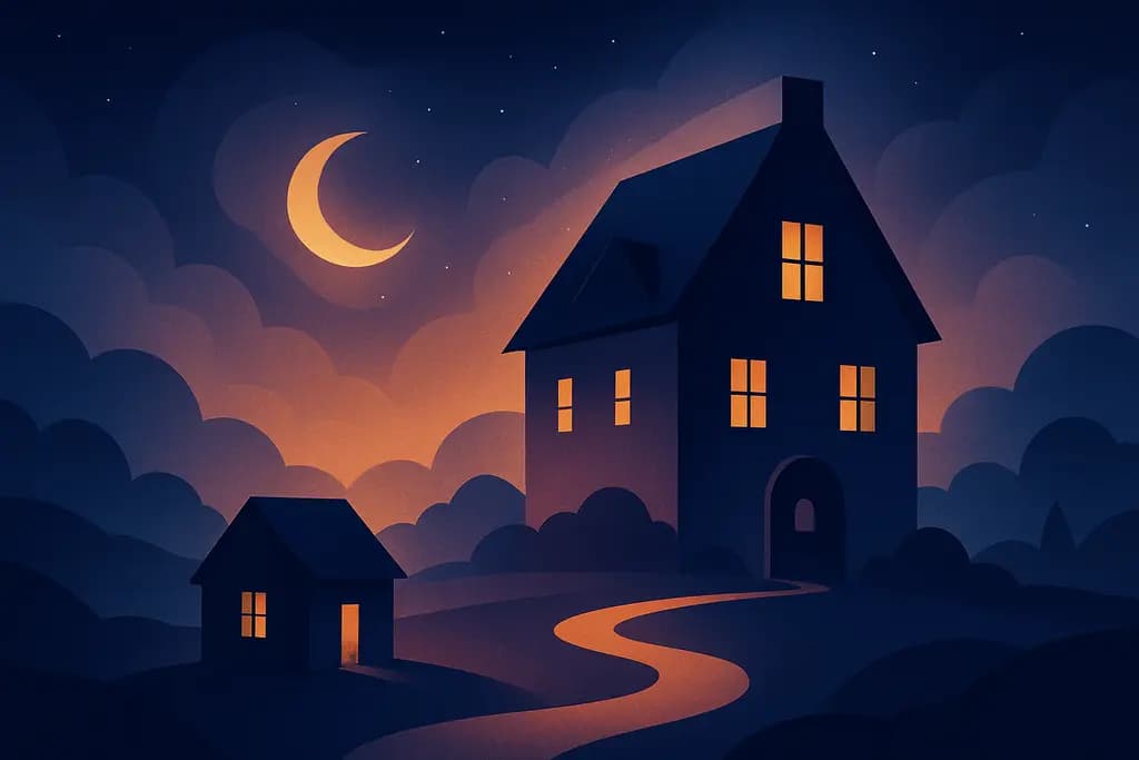 Dream illustration: House changing size