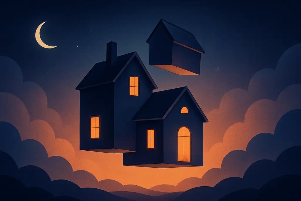 Dream illustration: House suddenly rearranged