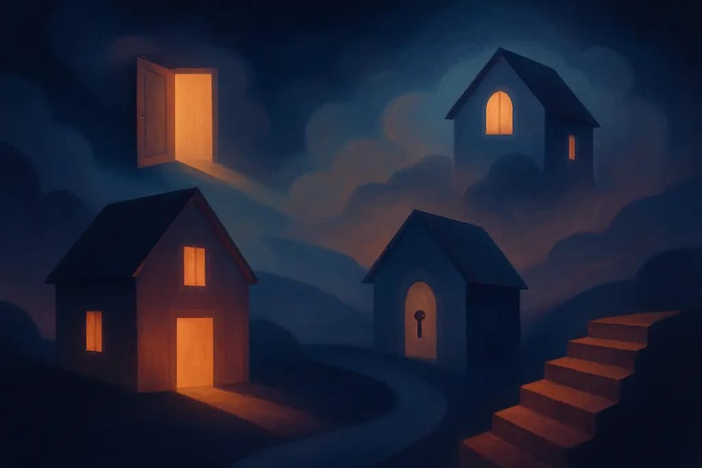 Dream illustration: Houses