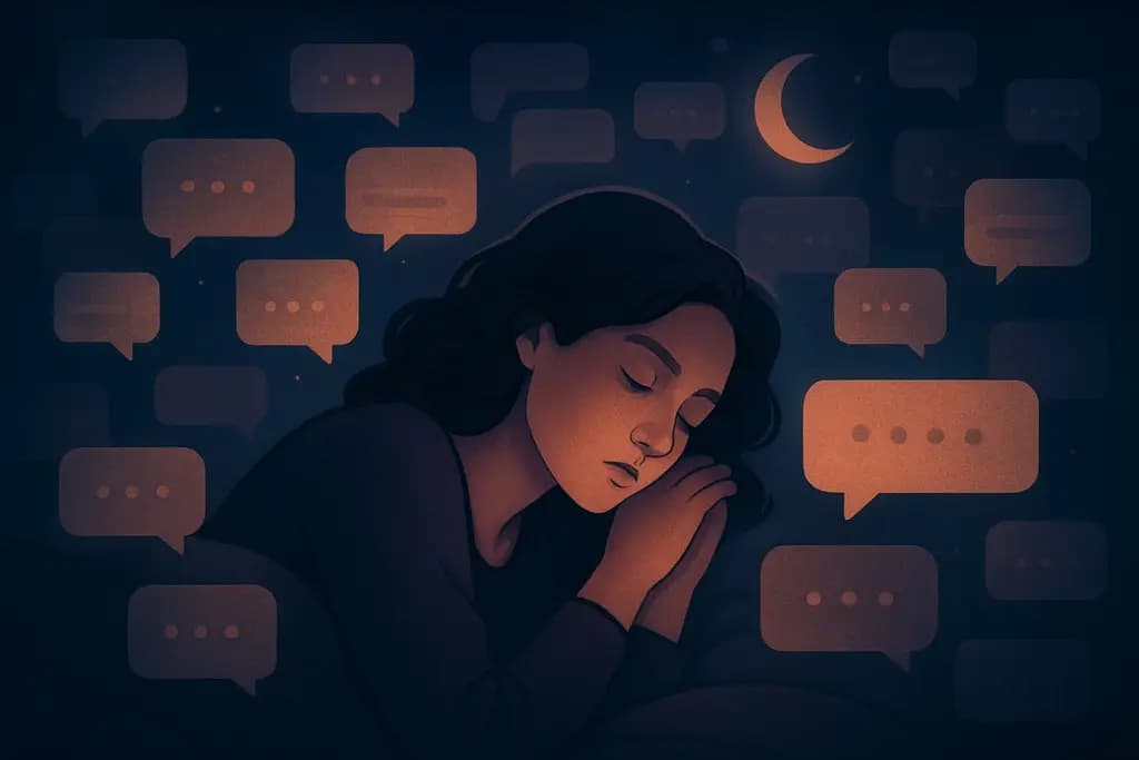 Dream illustration: hundreds of unsent text messages dream